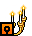 Golden Candle Holder