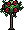 Painted Red Rose Bush