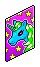 Neon Unicorn Poster