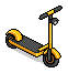 Sarı Elektrikli Scooter