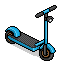 Mavi Elektrikli Scooter